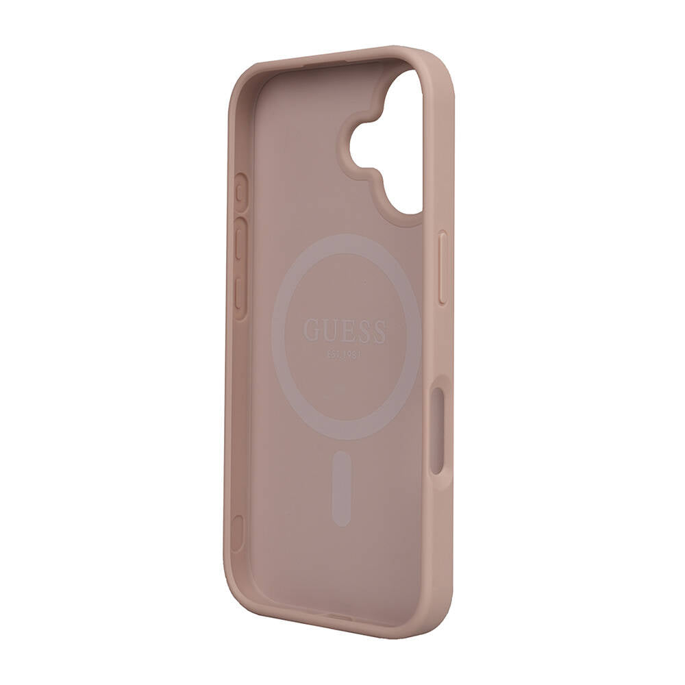 Guess iPhone 16 Orjinal Lisanslı M-safe Şarj Özellikli Small 4G Classic Kılıf Guess iPhone 16 Orjinal Lisanslı M-safe Şarj Özellikli Small 4G Classic Kılıf